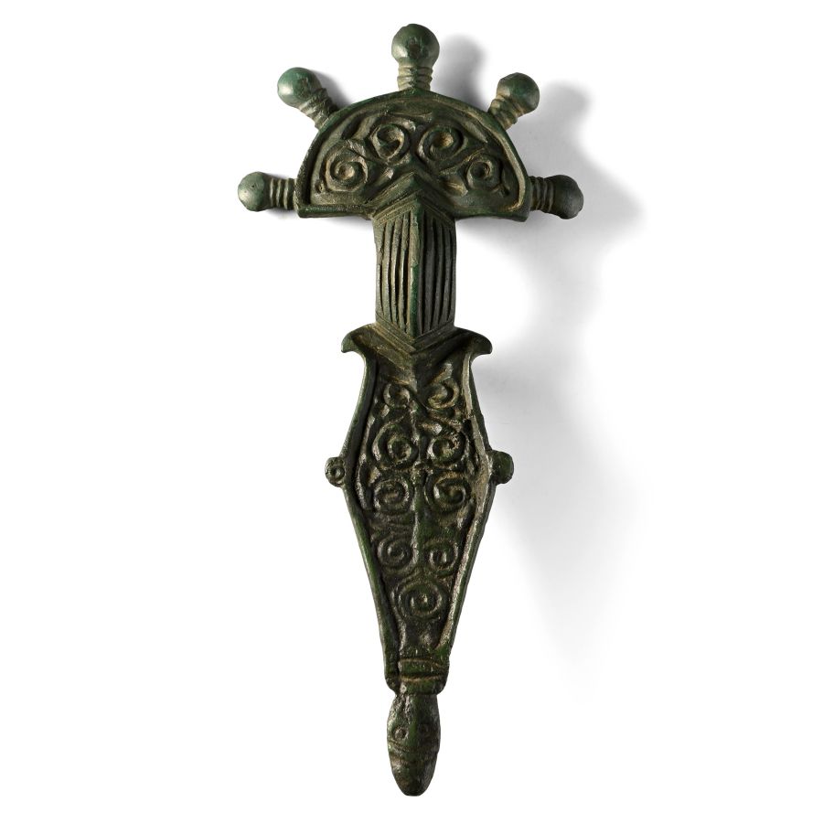 Large Visigothic Bronze Radiate Brooch