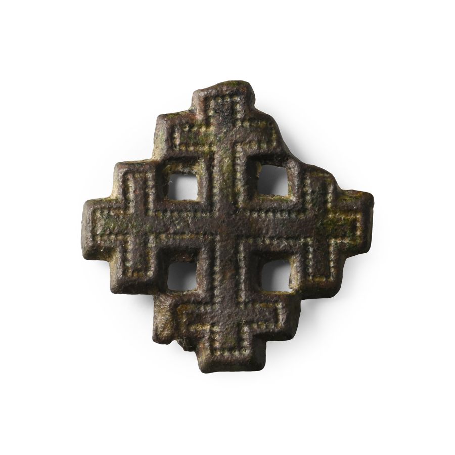 Medieval Bronze Knight's Holy Sepulchre Badge