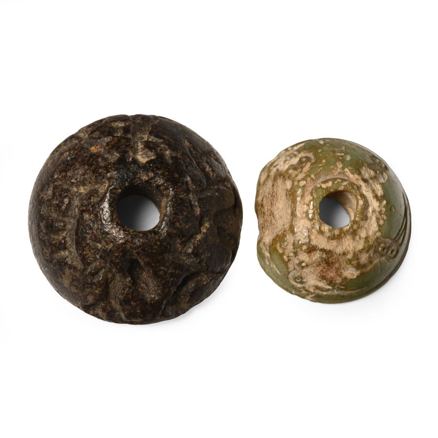 Western Asiatic Stone Decorated Spindle Whorl Group