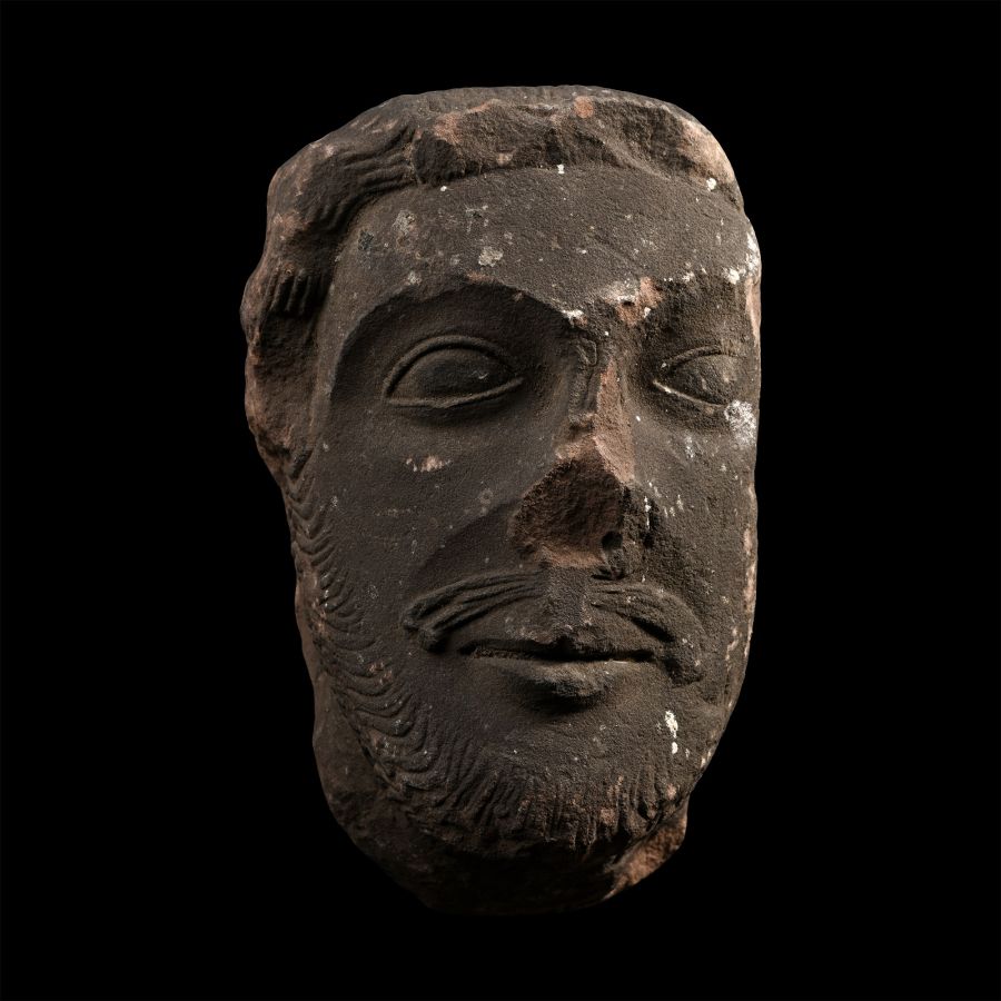 Post Medieval Red Sandstone Corbel Head