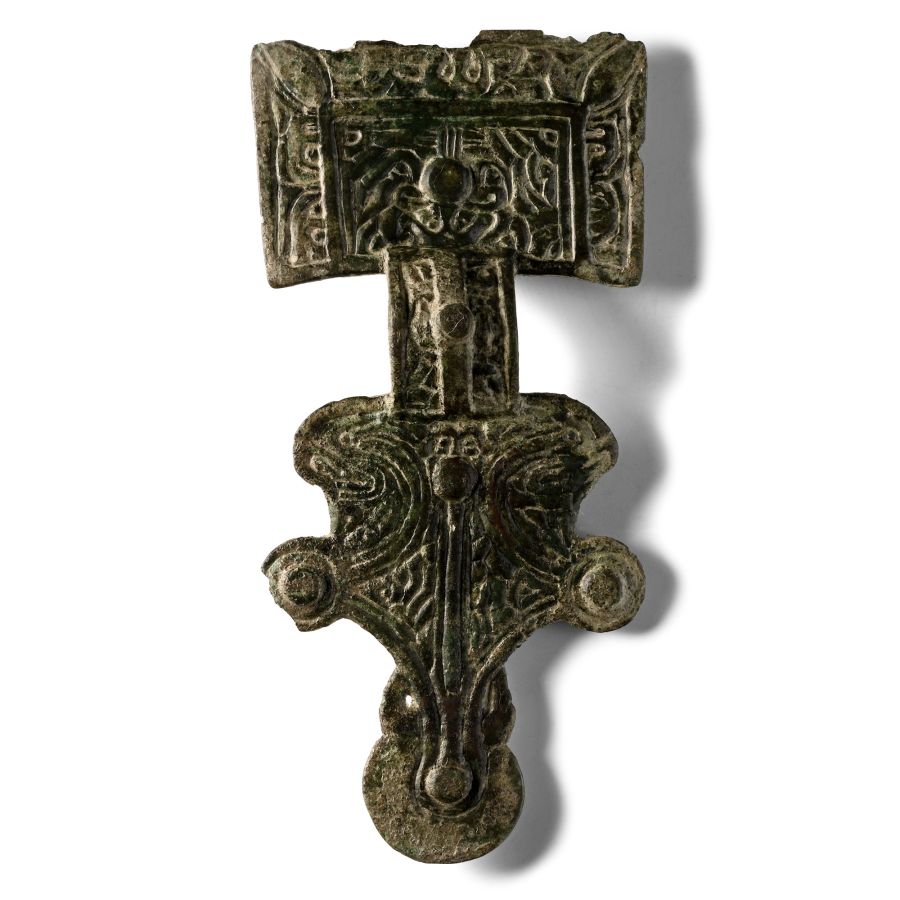 Large Anglo-Saxon Bronze Great Square-Headed Brooch