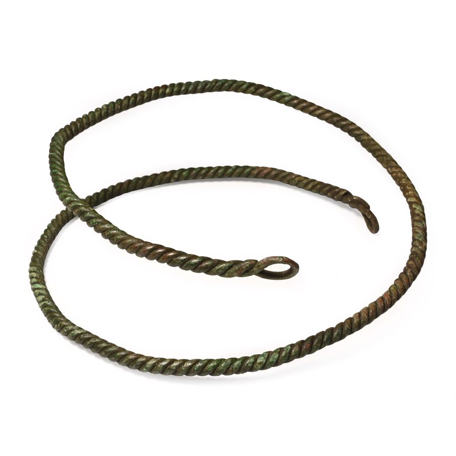 Viking Period Twisted Neck Torc with Loop Terminals
