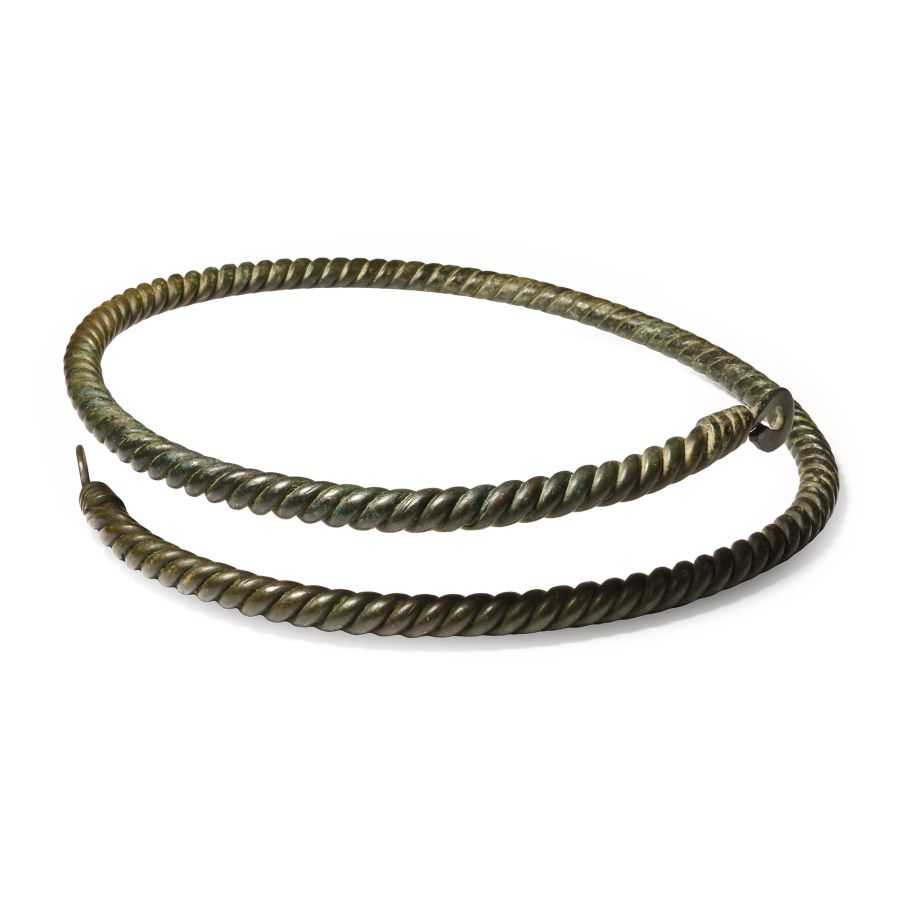 Very Large Viking Period Twisted Neck Torc with Loop Terminals