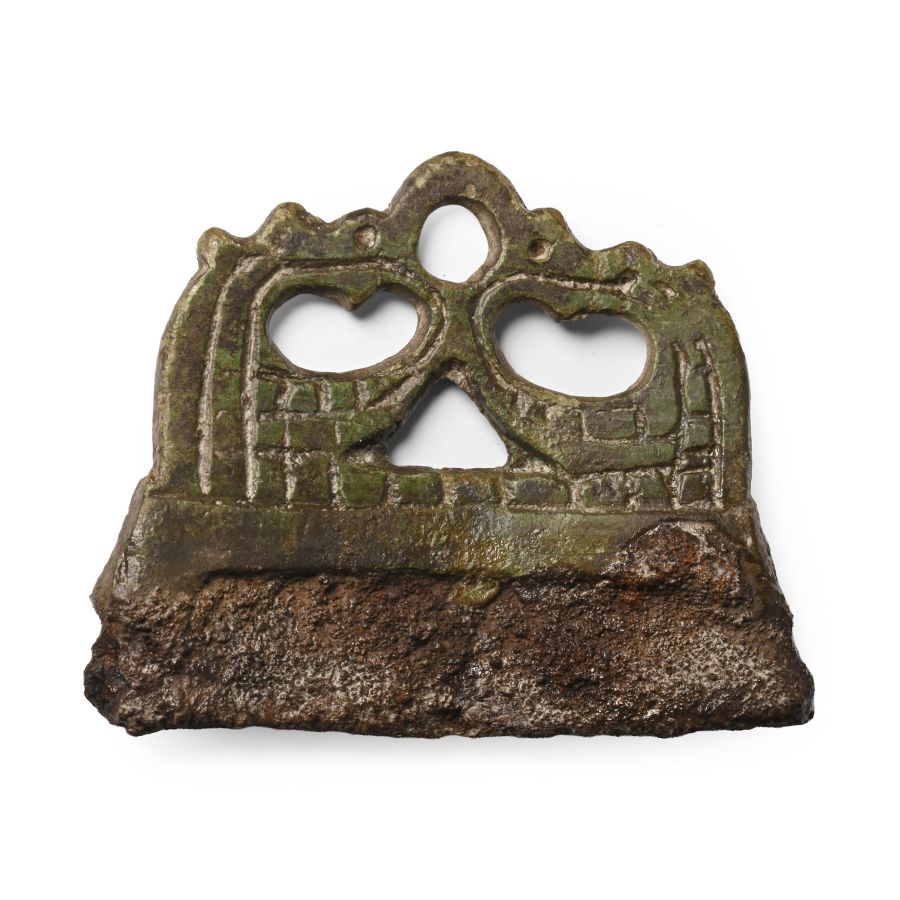 Viking Bronze Fire Steel with Dragons