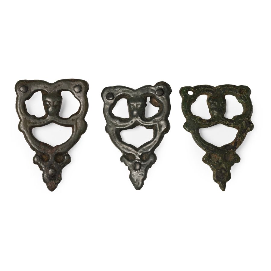 Viking Bronze Odin with Ravens Mount Group