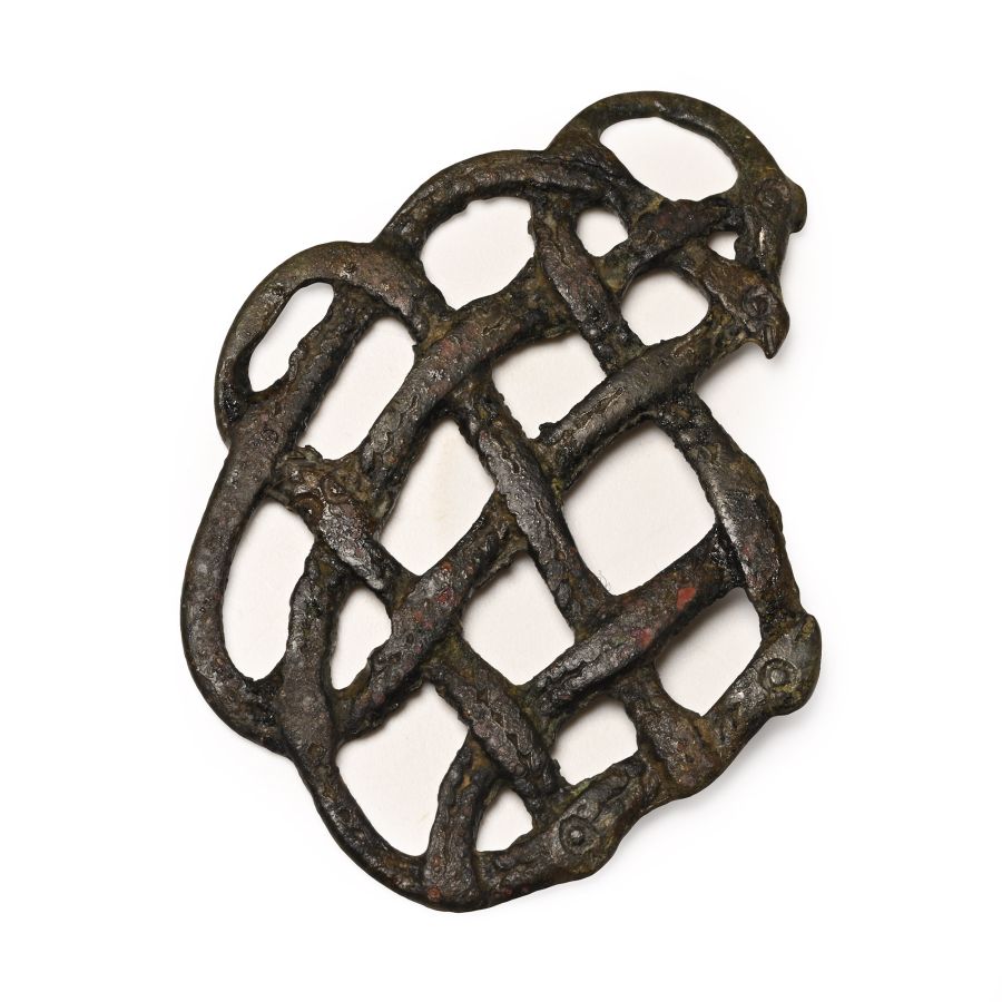 Viking Bronze Urnes Style Sword Scabbard Mount