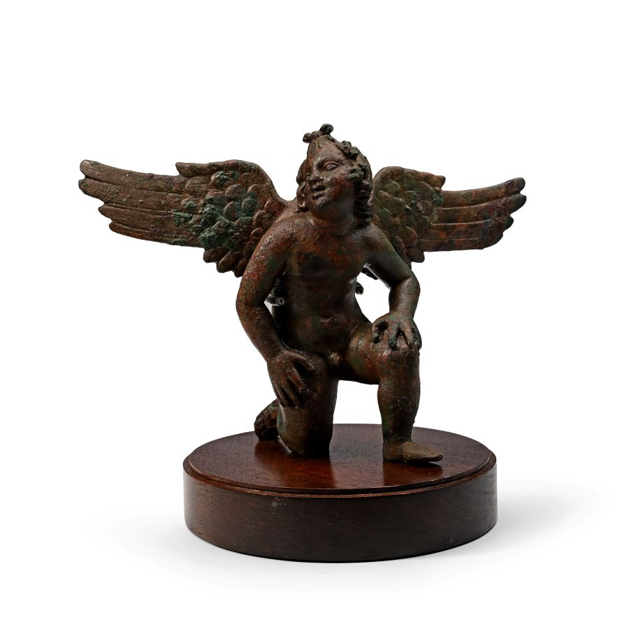 Roman Bronze Winged Eros