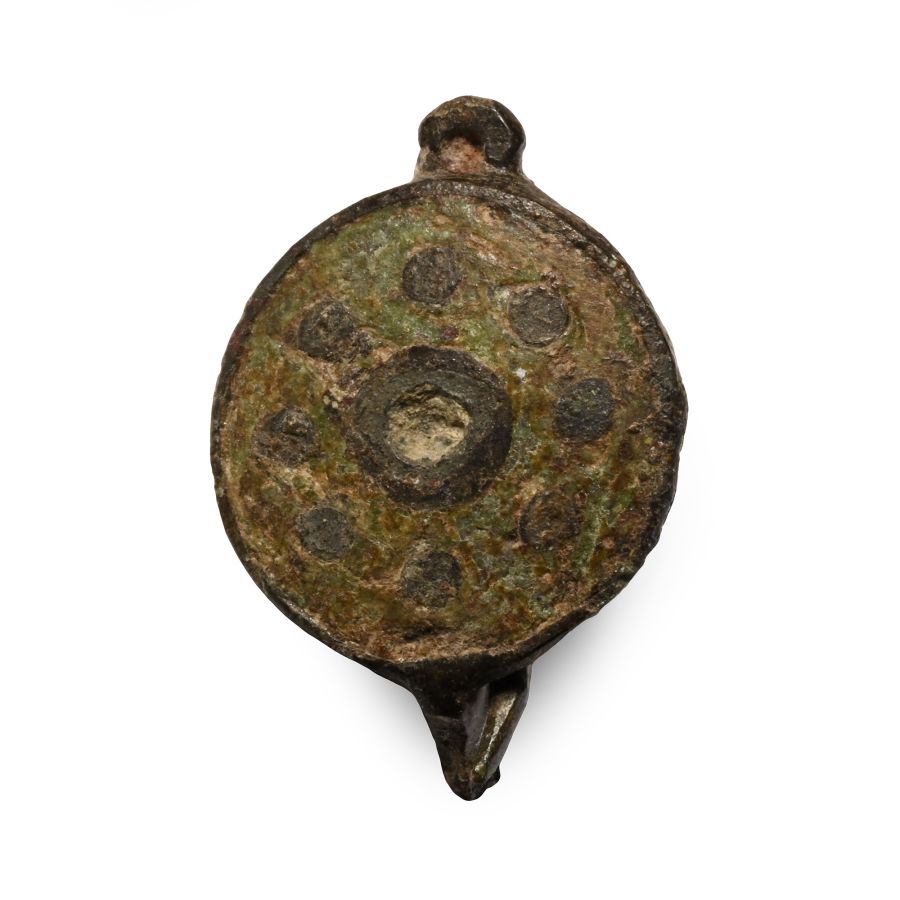 Romano-British Bronze Disc Plate Brooch