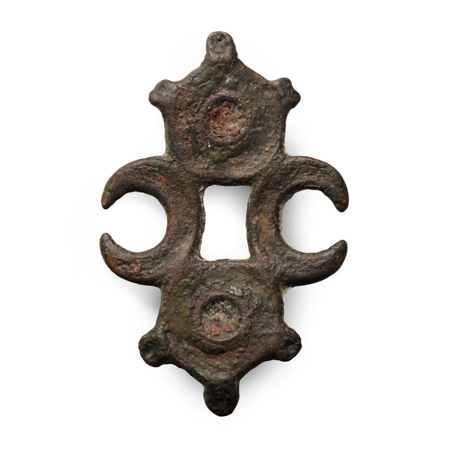 Romano-British Composite Lunar Type Plate Brooch