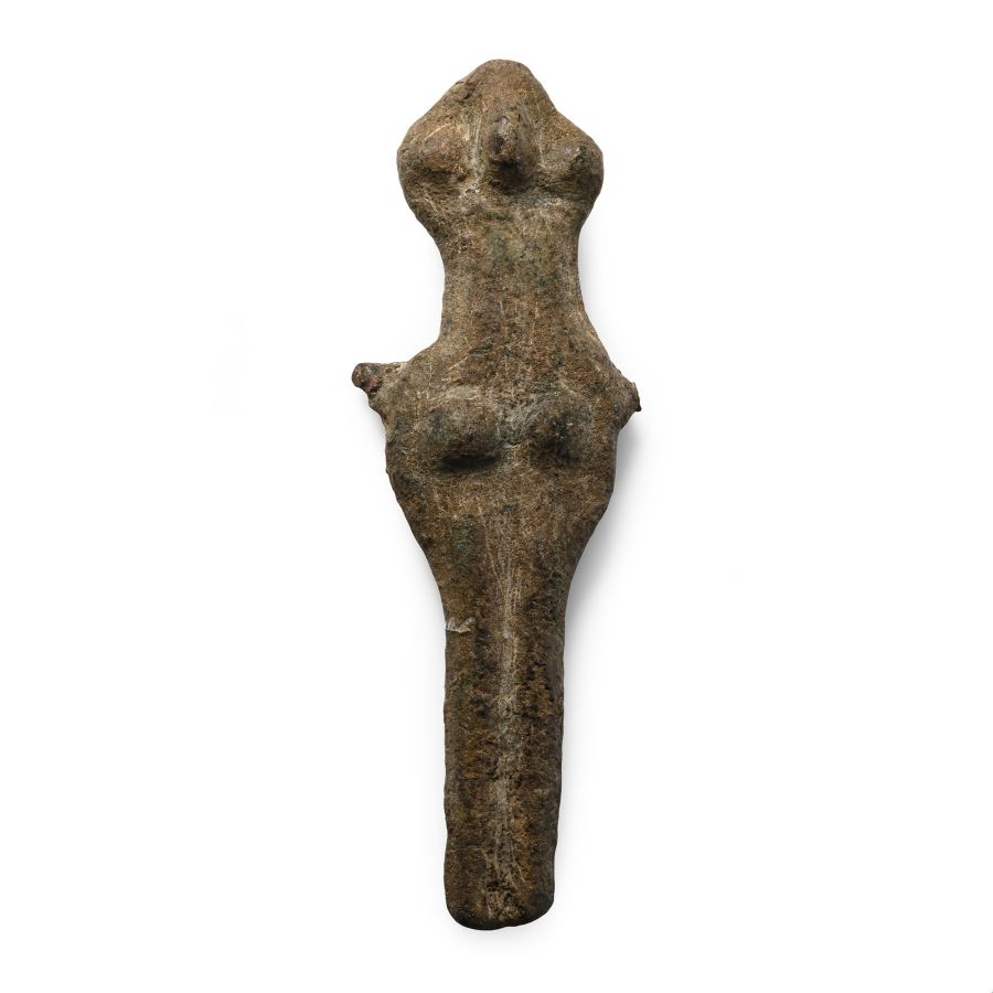 Syro-Hittite Bronze Female Idol Figure