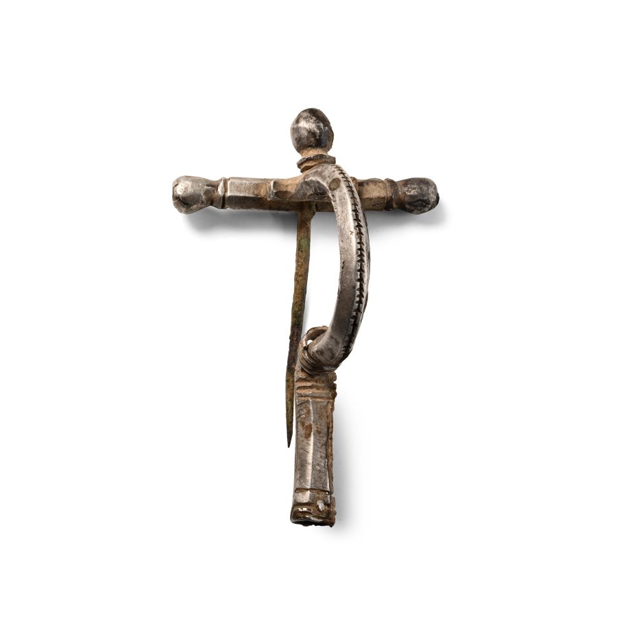 Roman Silver Crossbow Brooch