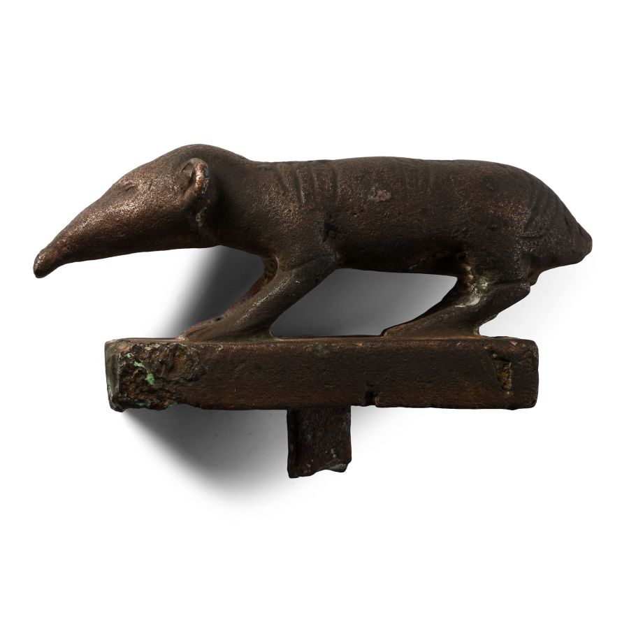 Egyptian Bronze Figure of a Shrew