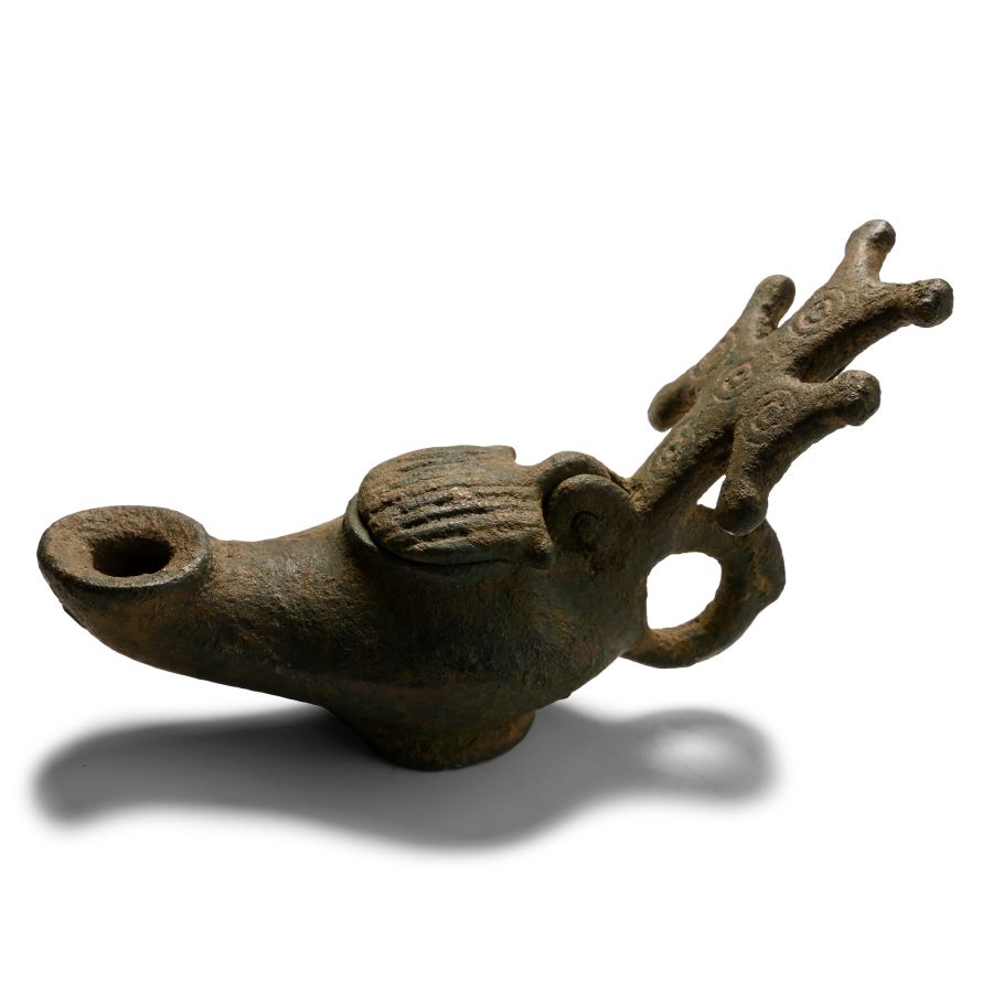 Byzantine Bronze Oil Lamp