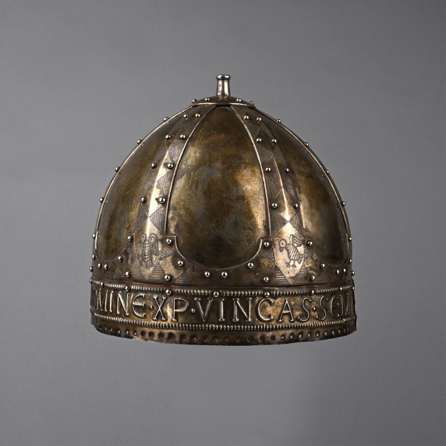 Byzantine Style Silver and Iron Spangenhelm
