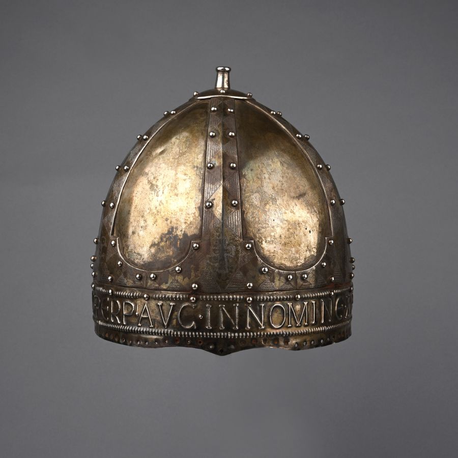 Byzantine Style Silver and Iron Spangenhelm