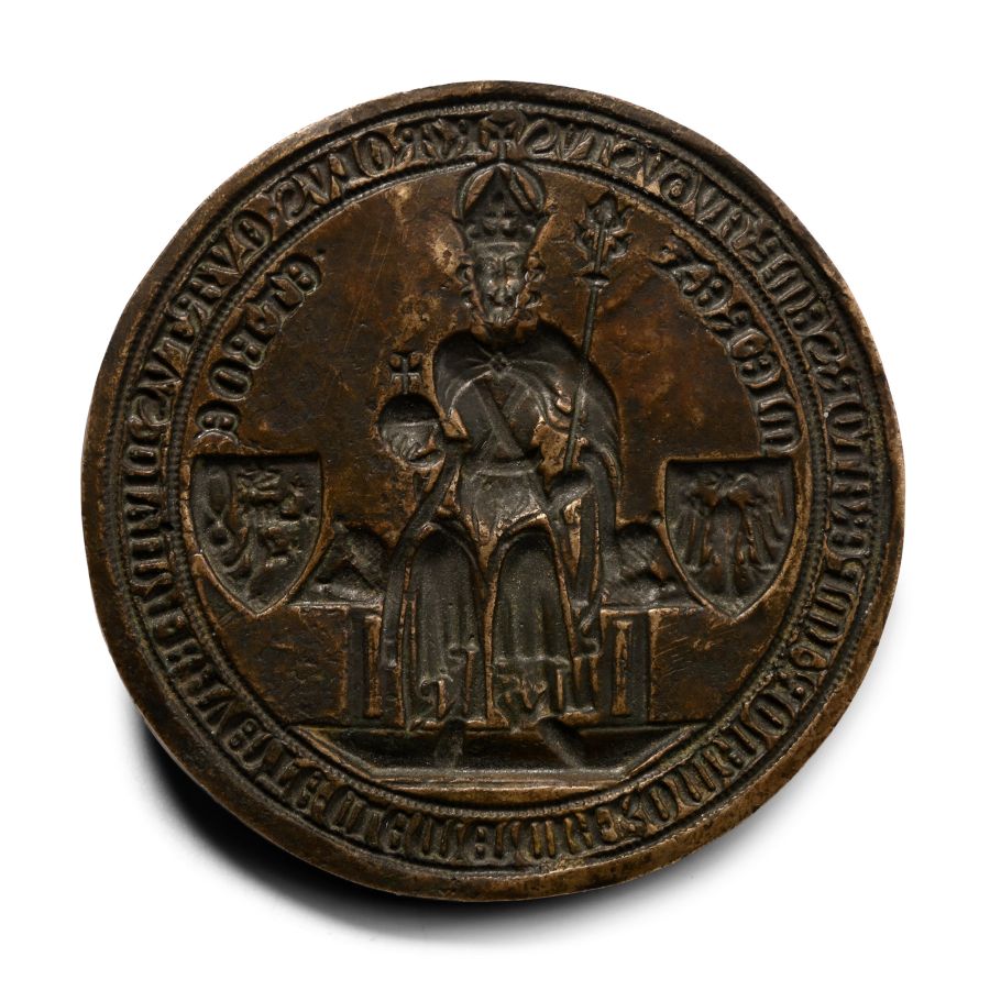 Bronze Seal Matrix with Emperor Charles IV