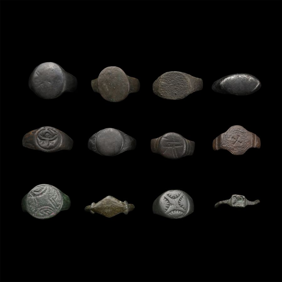 Roman to Medieval Bronze Ring Group