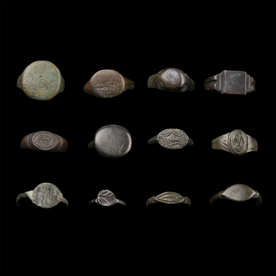 Roman to Medieval Bronze Ring Group