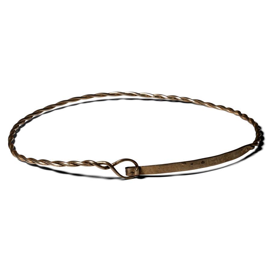 Thracian Decorated Silver Neck Torc