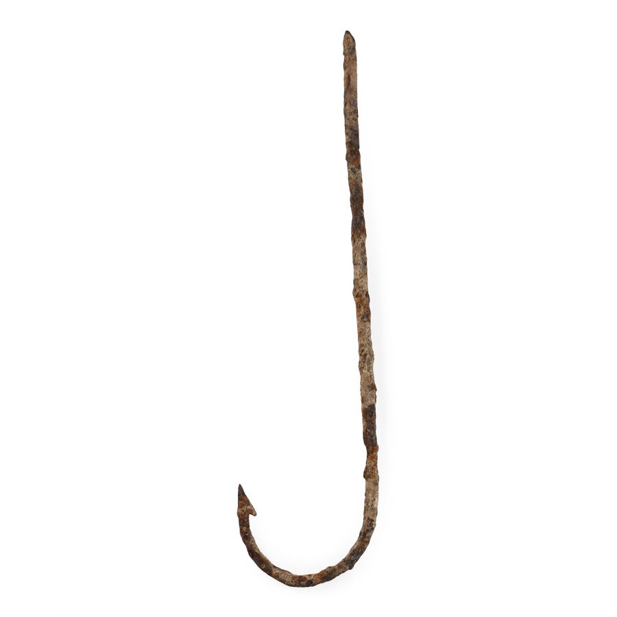 Large Roman Iron Barbed Fish Hook