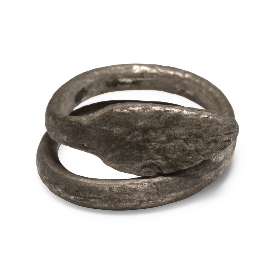 Romano-Egyptian Silver Snake Ring