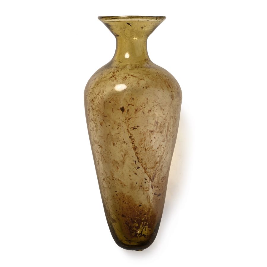 Roman Yellow Glass Bottle