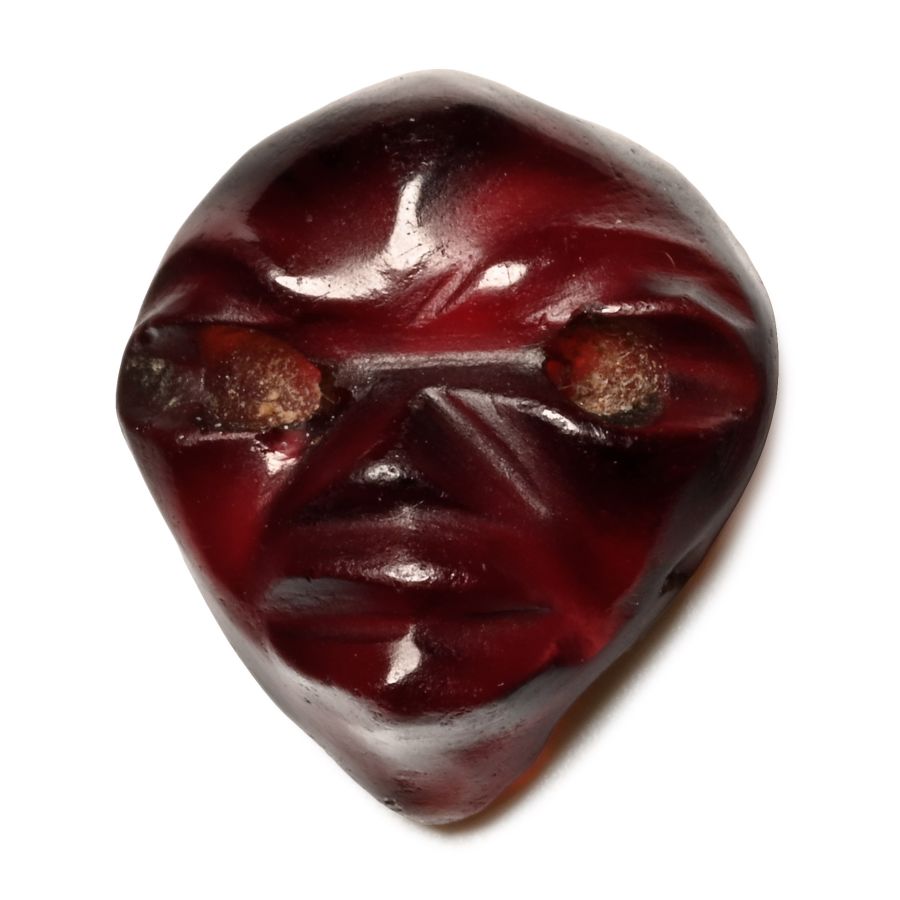 Roman Garnet Cameo of a Grotesque Head