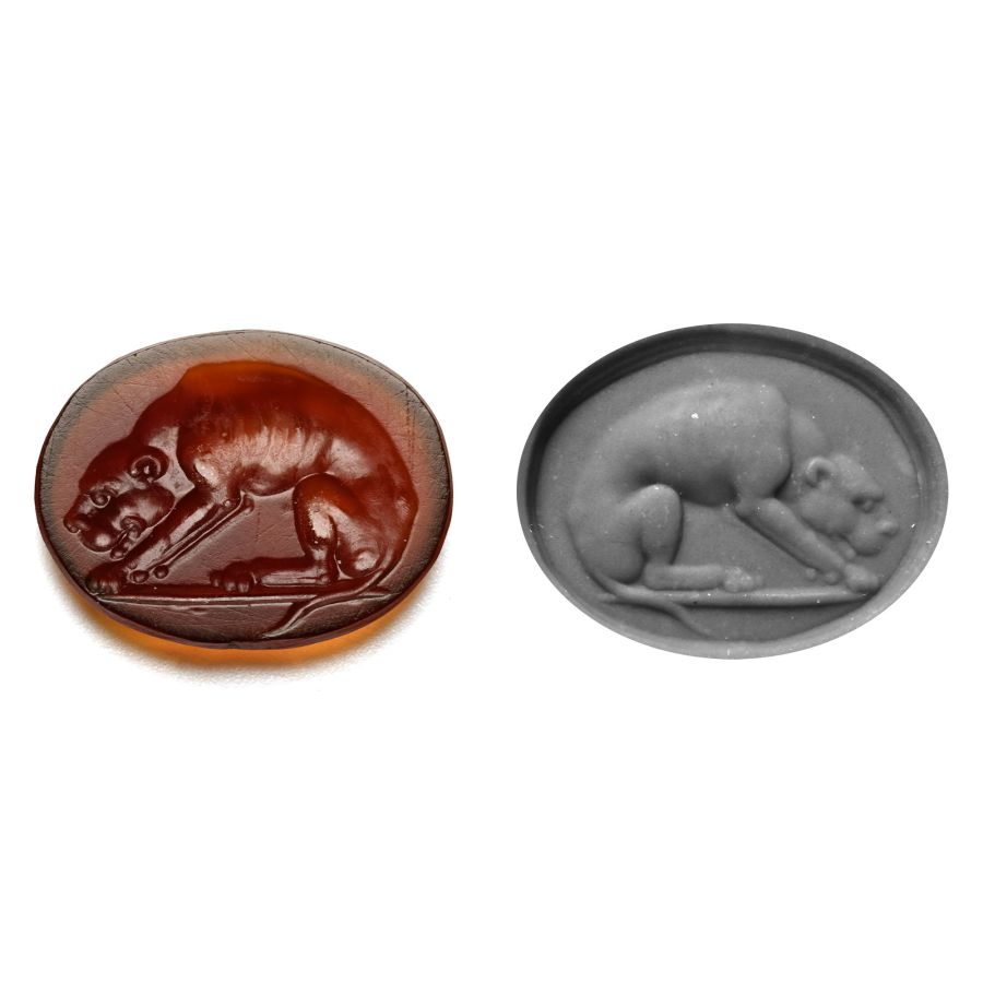 Roman Sard Gemstone of a Panther