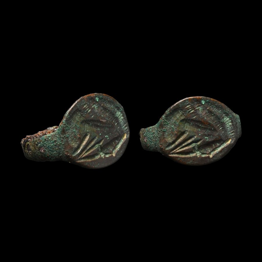 Eastern Medieval Bronze Ring with Zoomorphic Design