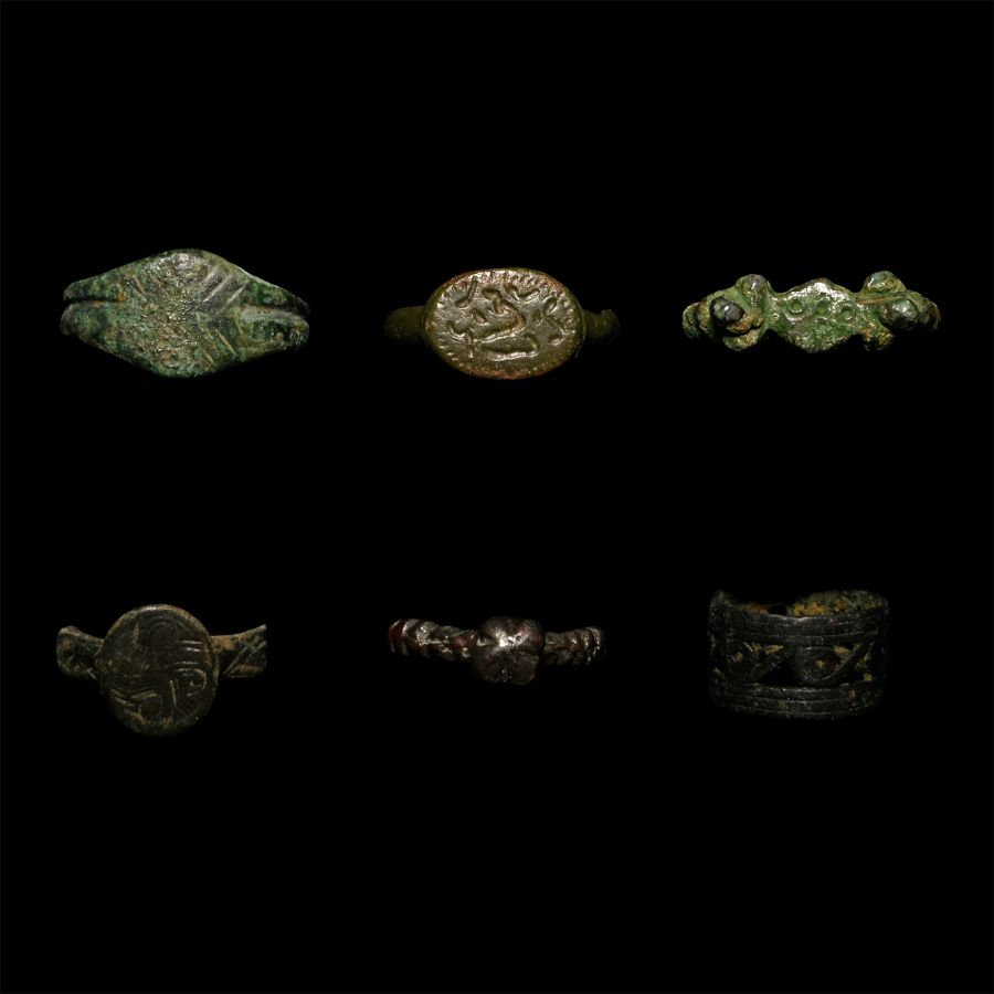 Celtic to Medieval Bronze Ring Group