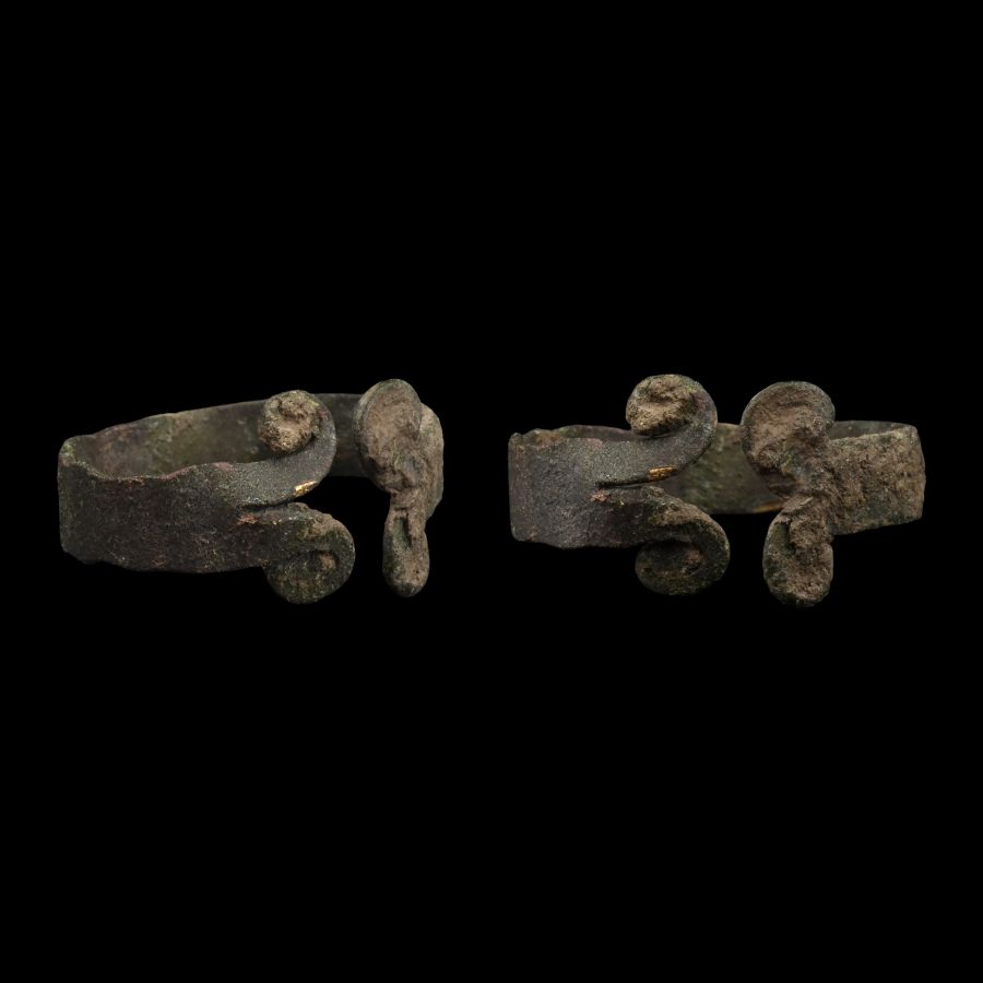 Bronze Age Ring with Scrolled Terminals