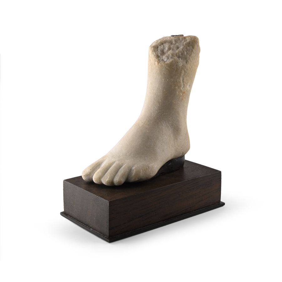 Roman Marble Left Foot from a Sculpture