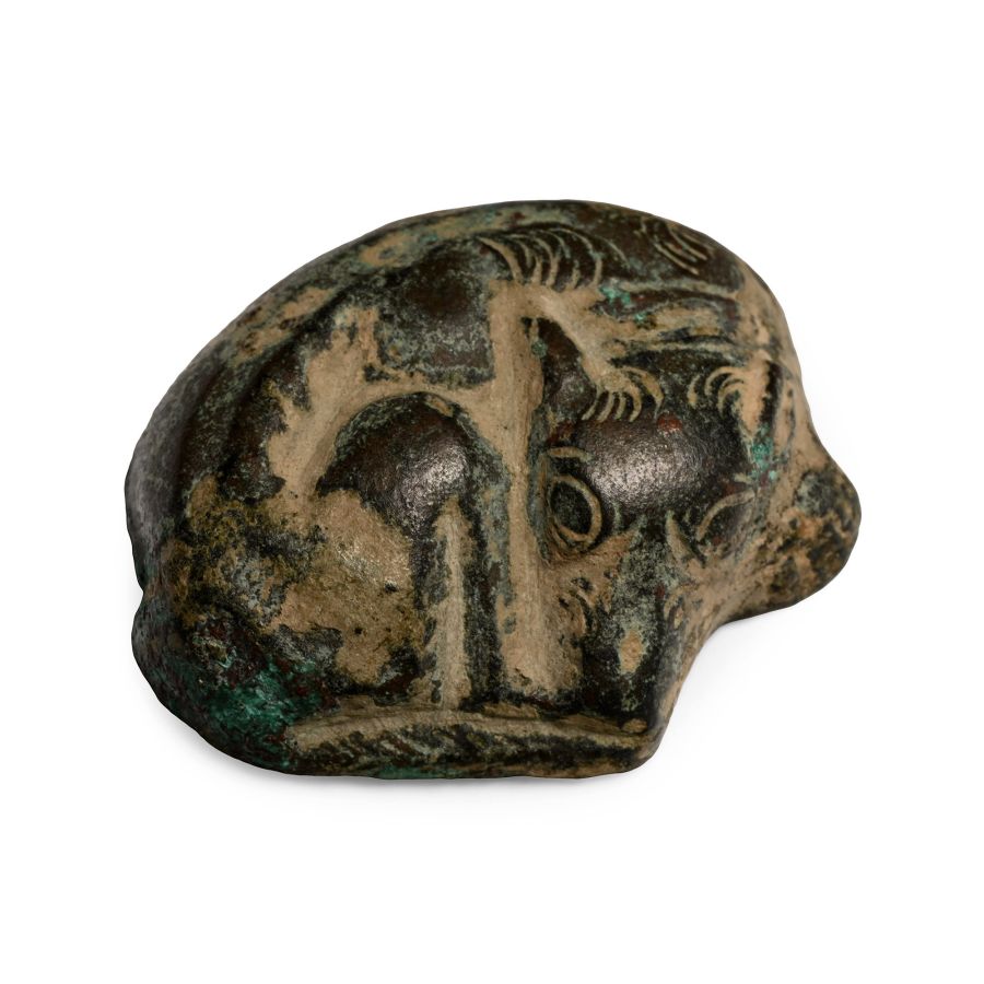 Roman Bronze Sleeping Dog