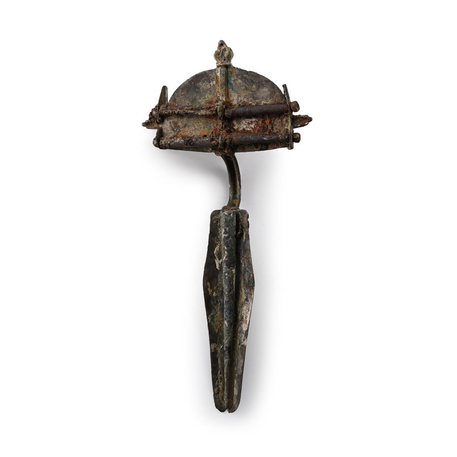 Large Gothic Silver-Gilt Fibula