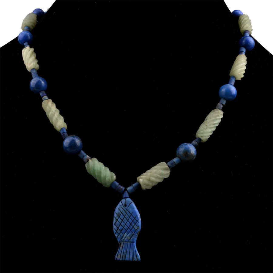 Bactrian Style Lapis Lazuli and Other Bead Necklace String