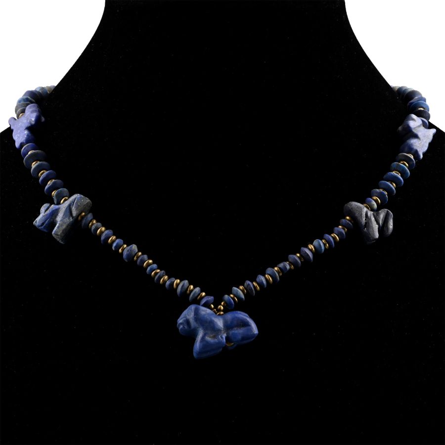 Bactrian Style Lapis Lazuli and Other Bead Necklace String