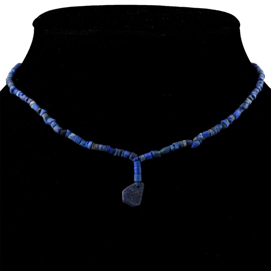 Bactrian Style Lapis Lazuli and Other Stone Bead Necklace String