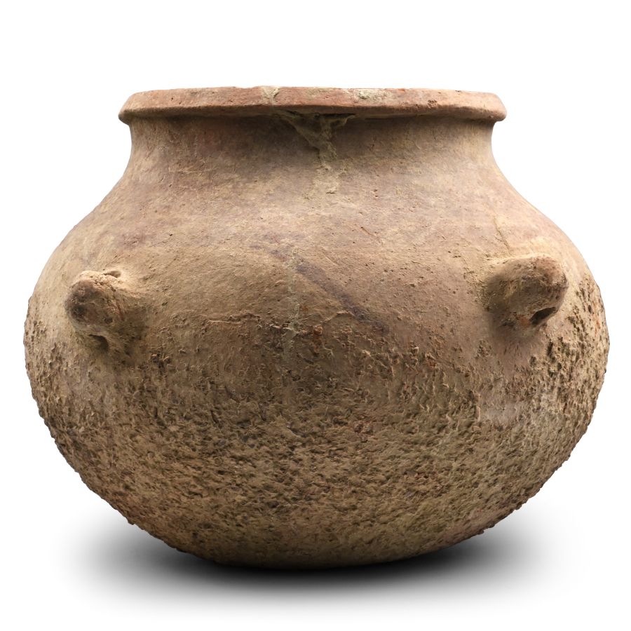 Large Western Asiatic Pottery Hanging Storage Vessel