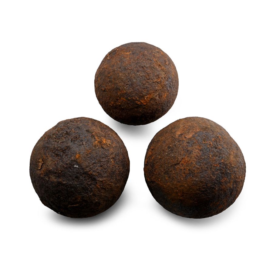 Civil War Period Iron Cannon Ball Collection