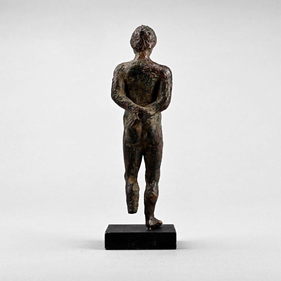 Greek Bronze Figure of a Bound Captive