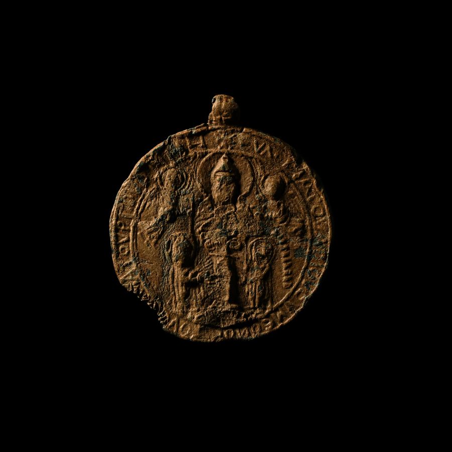 Byzantine Lead Pendant with Simeon Stylites