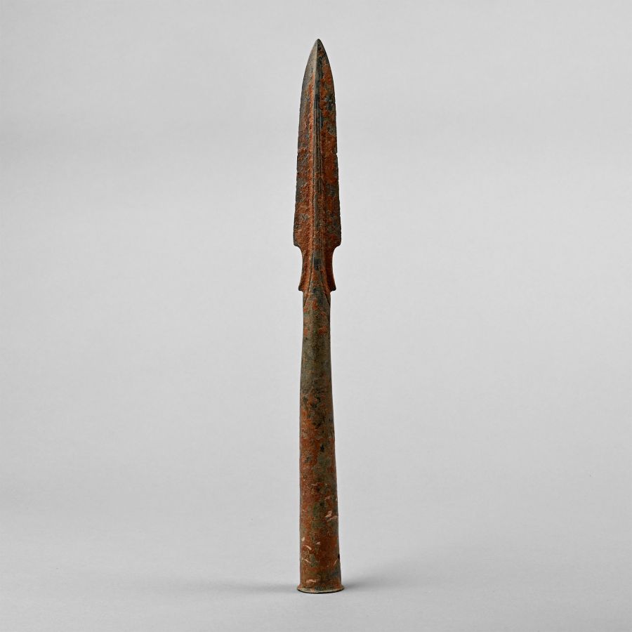 Chinese Zhou Bronze Socketted Spearhead