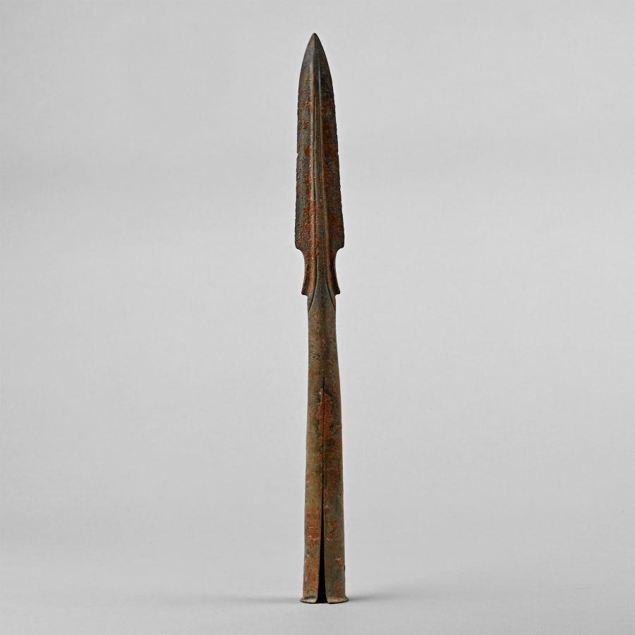 Chinese Zhou Bronze Socketted Spearhead