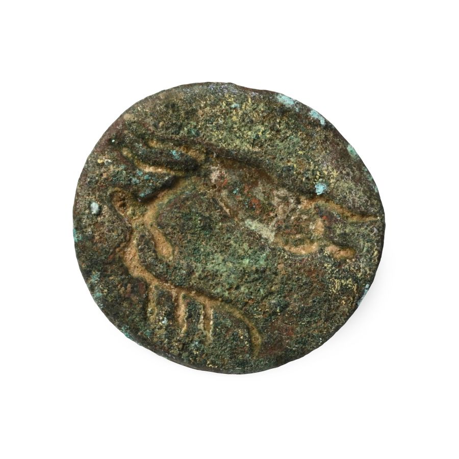 Large Central Asian Floral Backed Bronze Floral Seal
