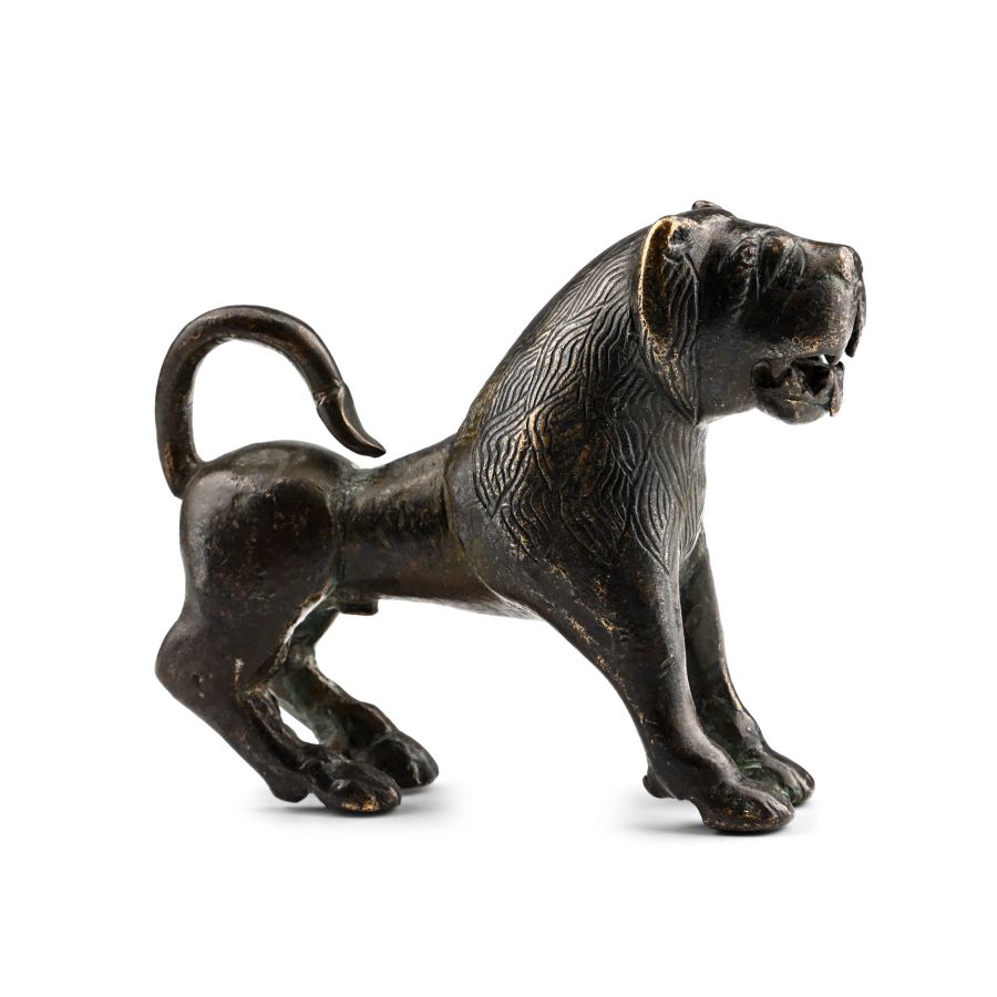 European Bronze Lion Statuette