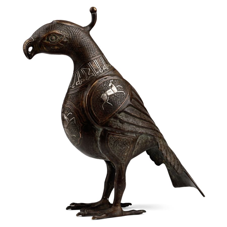 Western Asiatic Style Bronze Calligraphic Mythical Bird of Prey