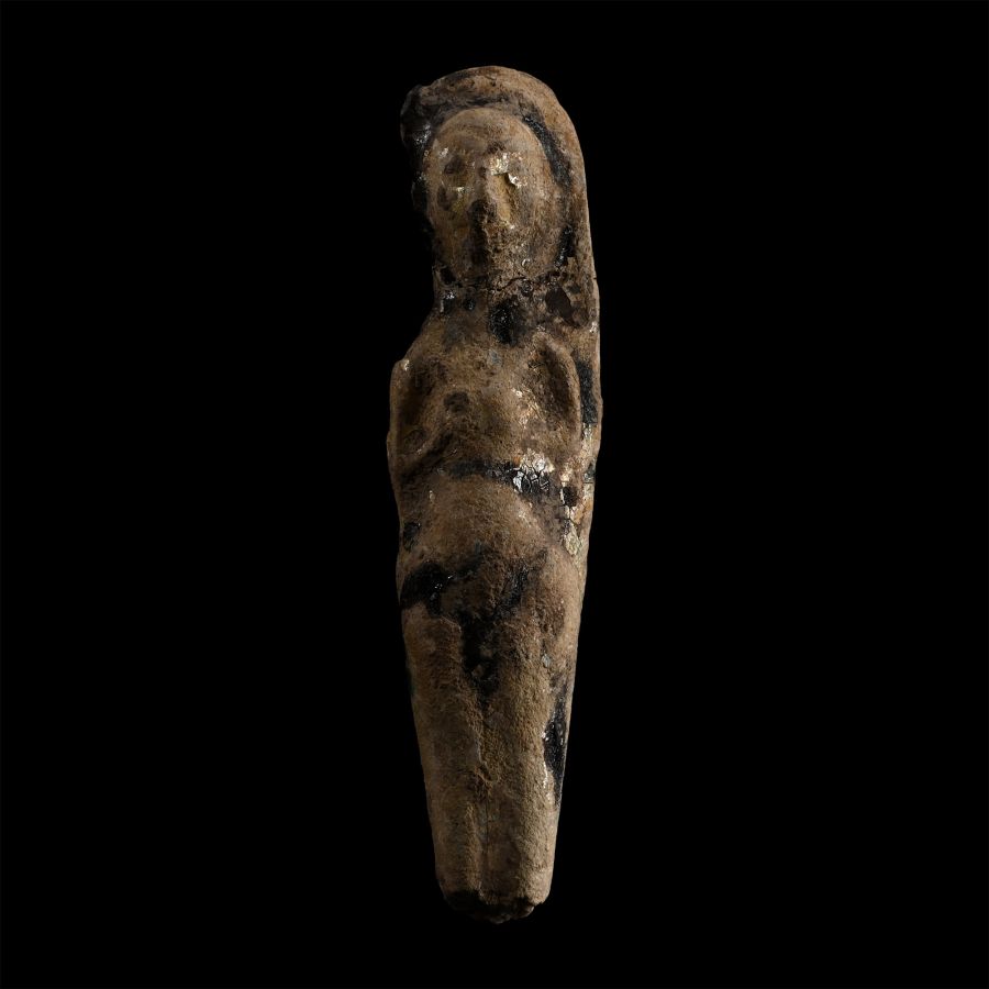 Western Asiatic Glazed Terracotta Fertility Figure