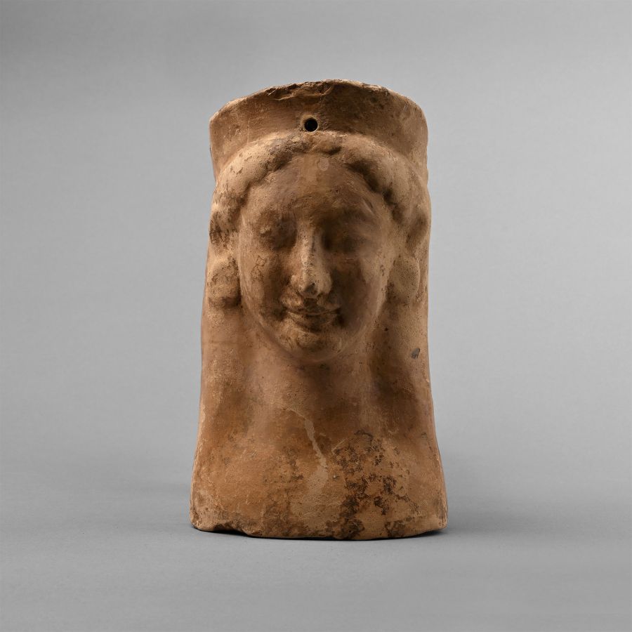 Greek Terracotta Female Protome