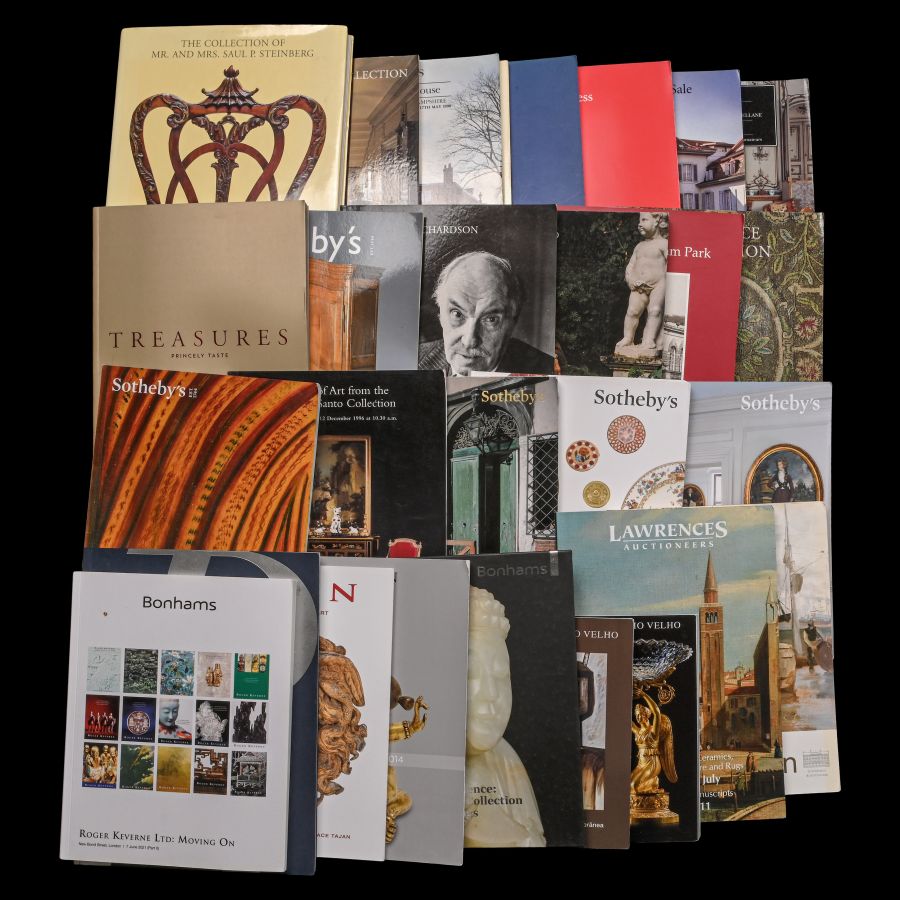 Sotheby's and Other American, English and European Antique and Interiors Art Auction Catalogues - 28 Titles