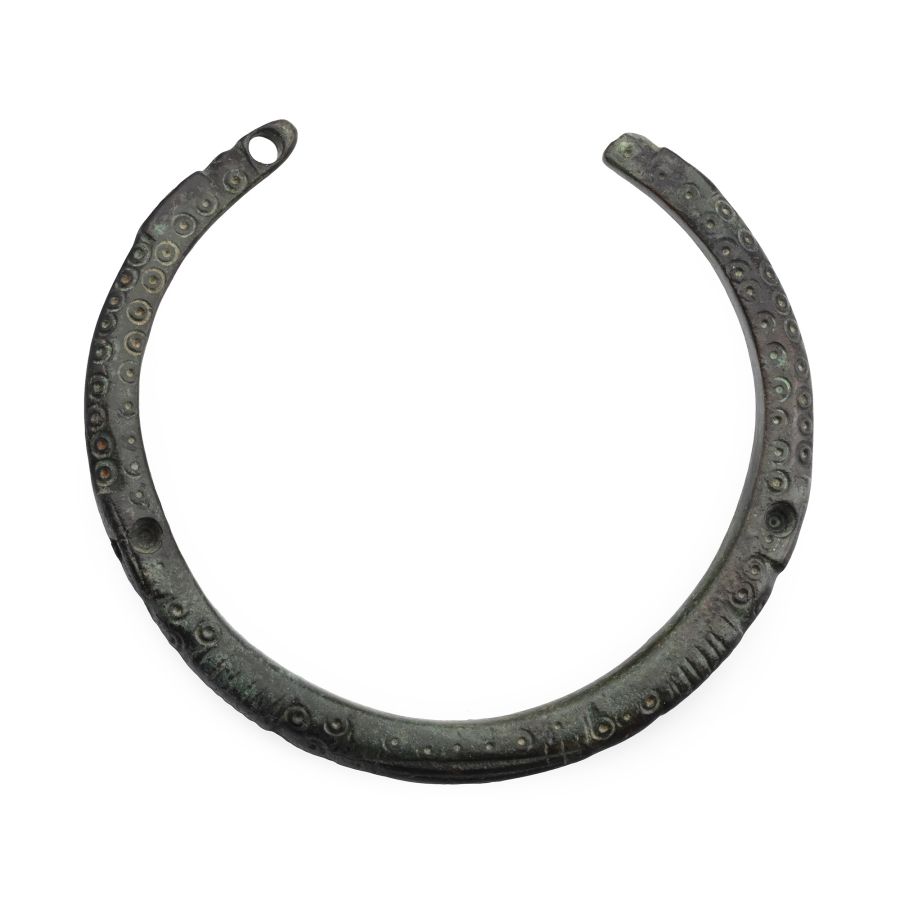 Roman Bronze Decorated Military Bracelet